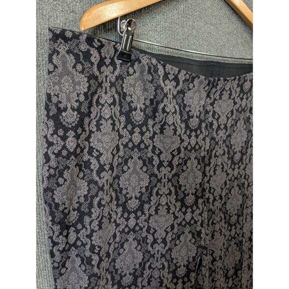 Soft Surroundings Pants Womens 2X Paisley Slight Flare Pull On Stretch Bootcut - Picture 2 of 12